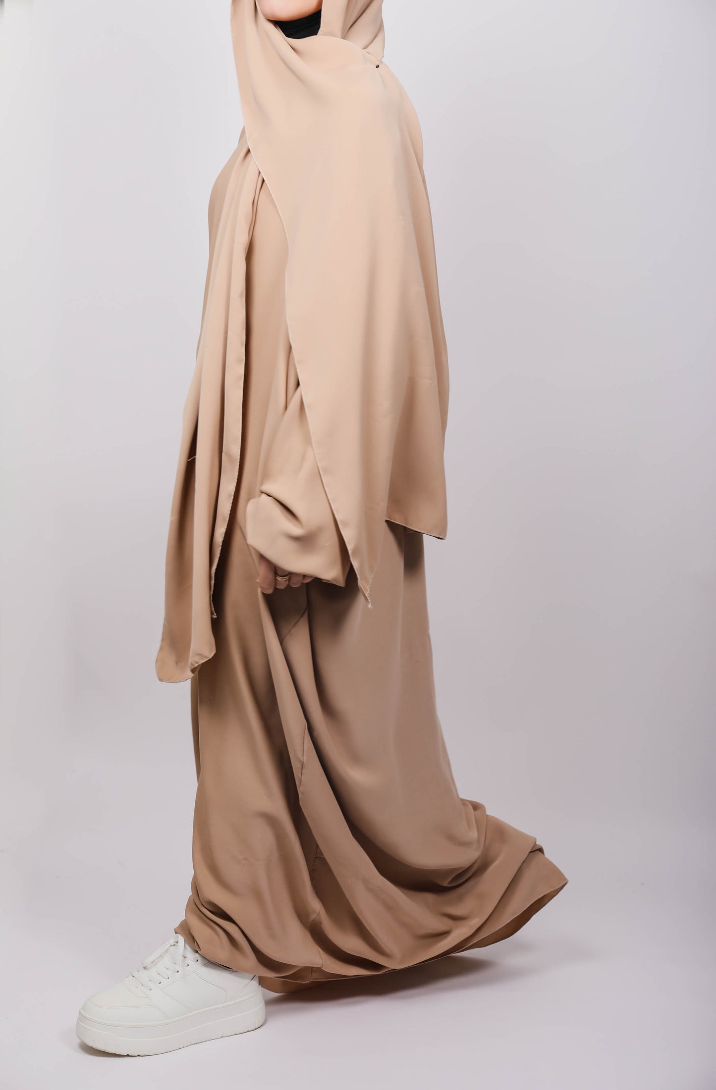 Abaya voile intégré