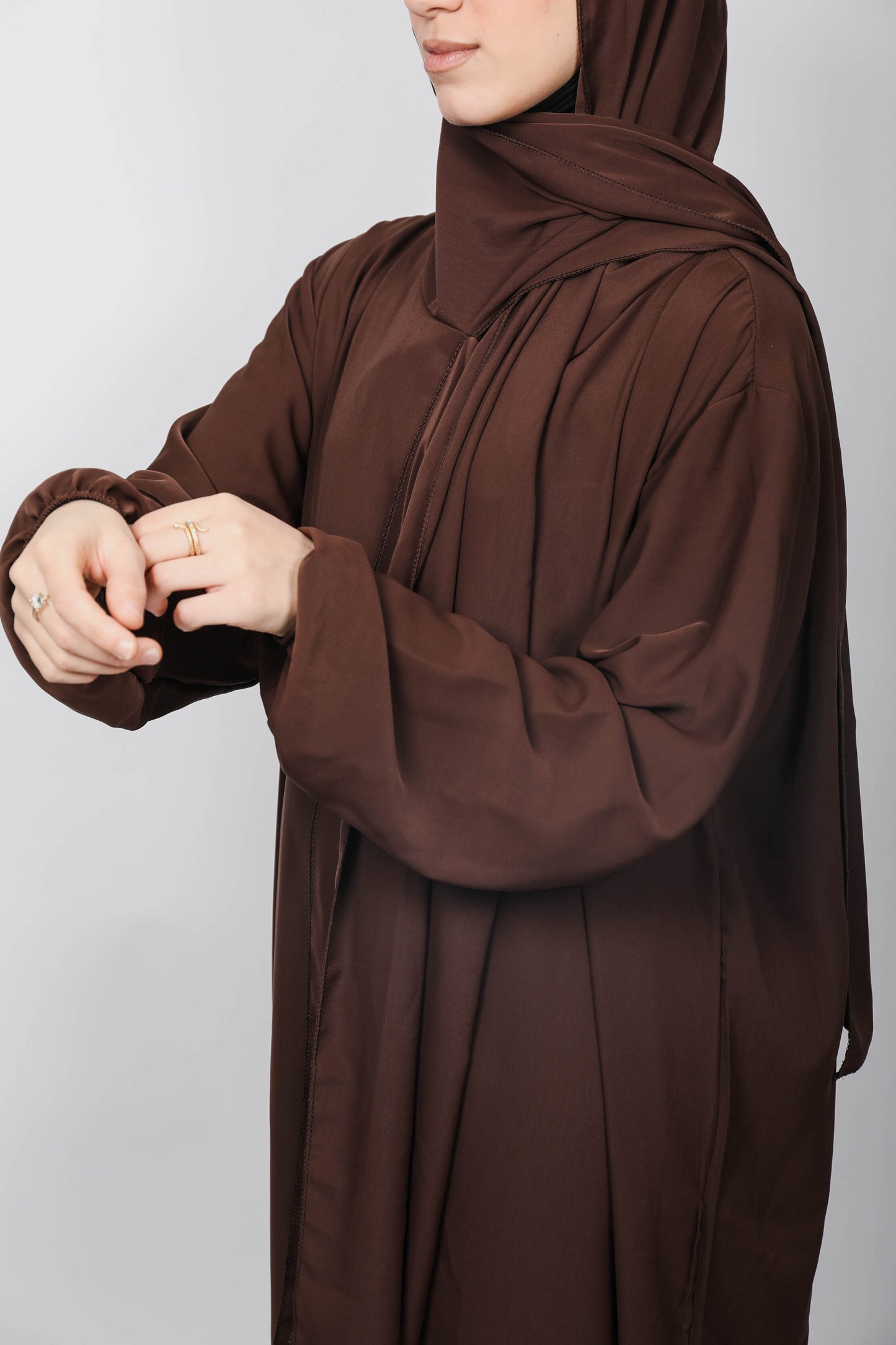 Abaya voile intégré