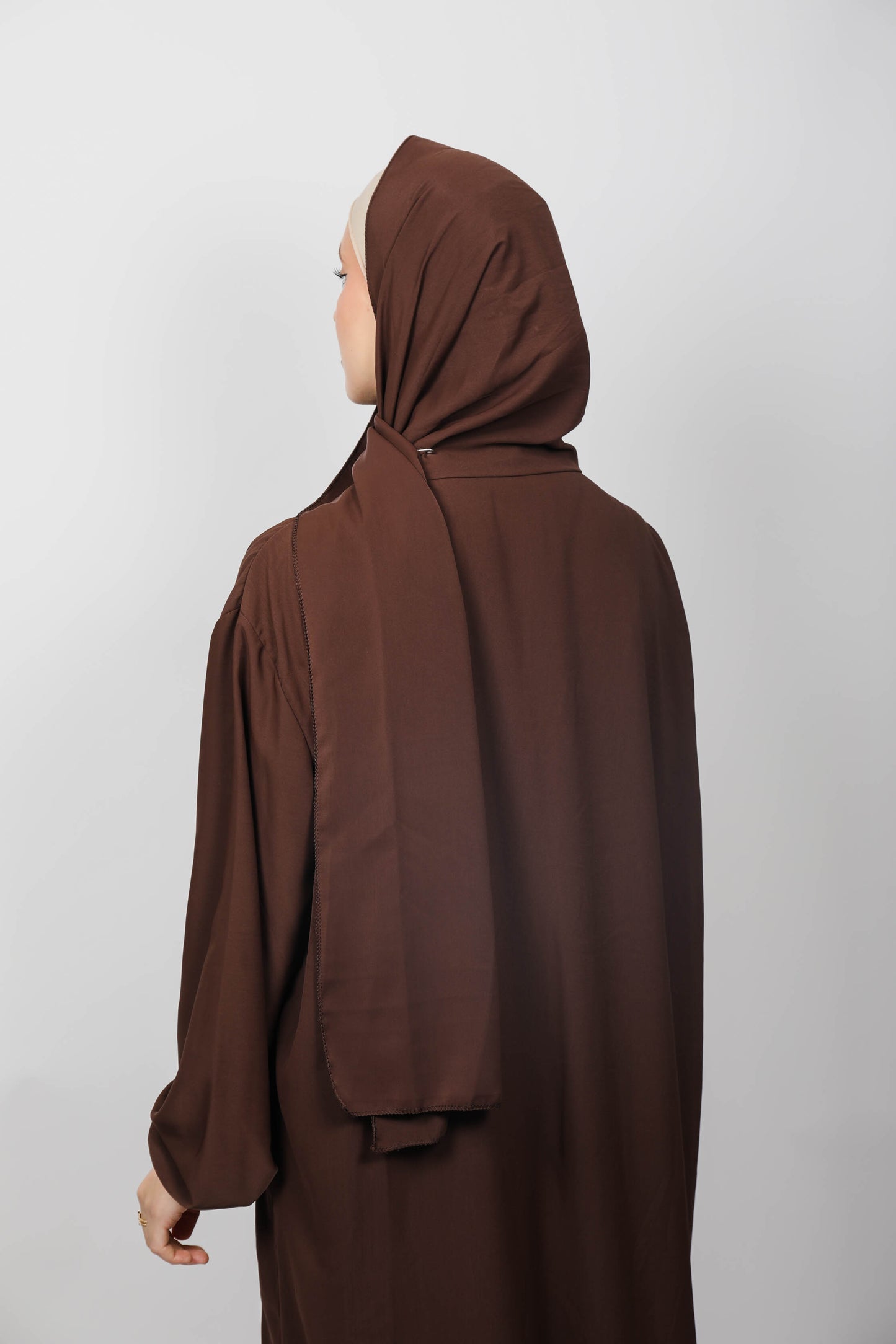 Abaya voile intégré