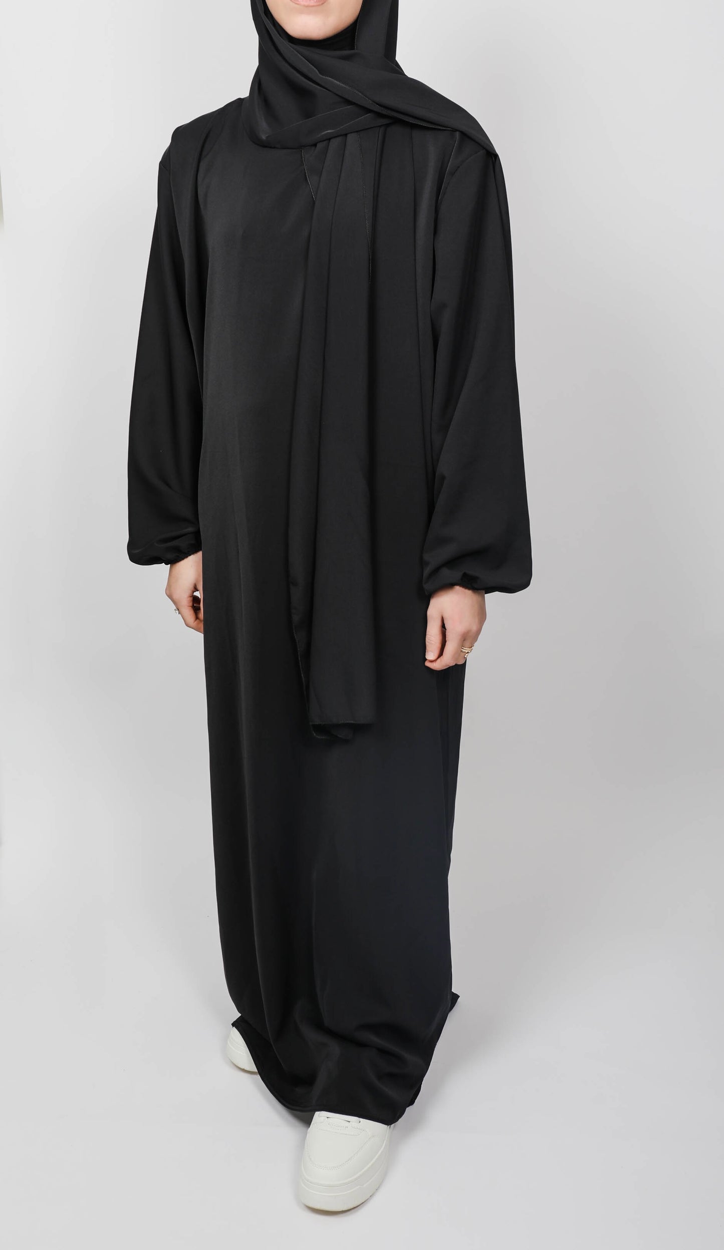 Abaya voile intégré