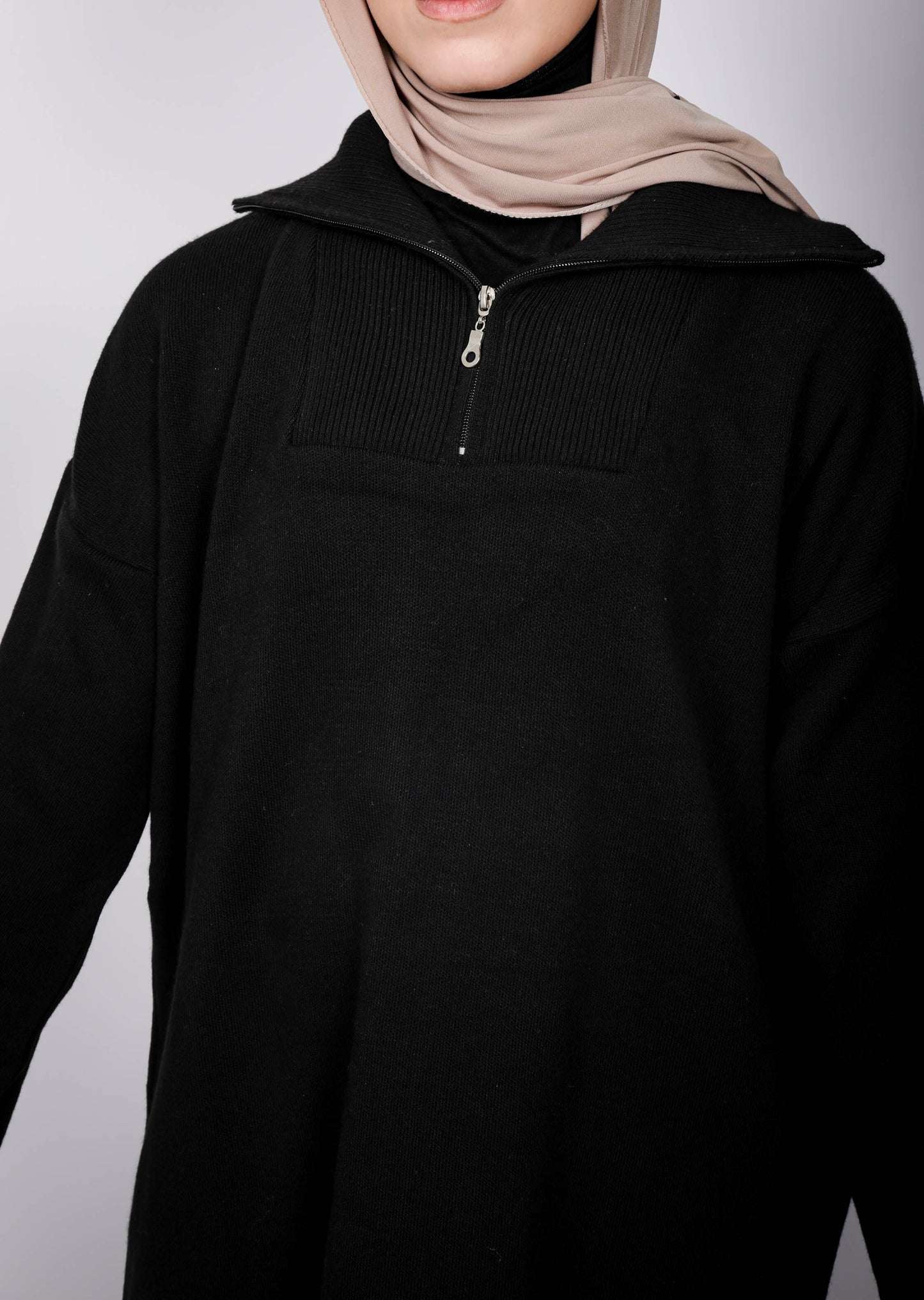 Ensemble tricot zippé