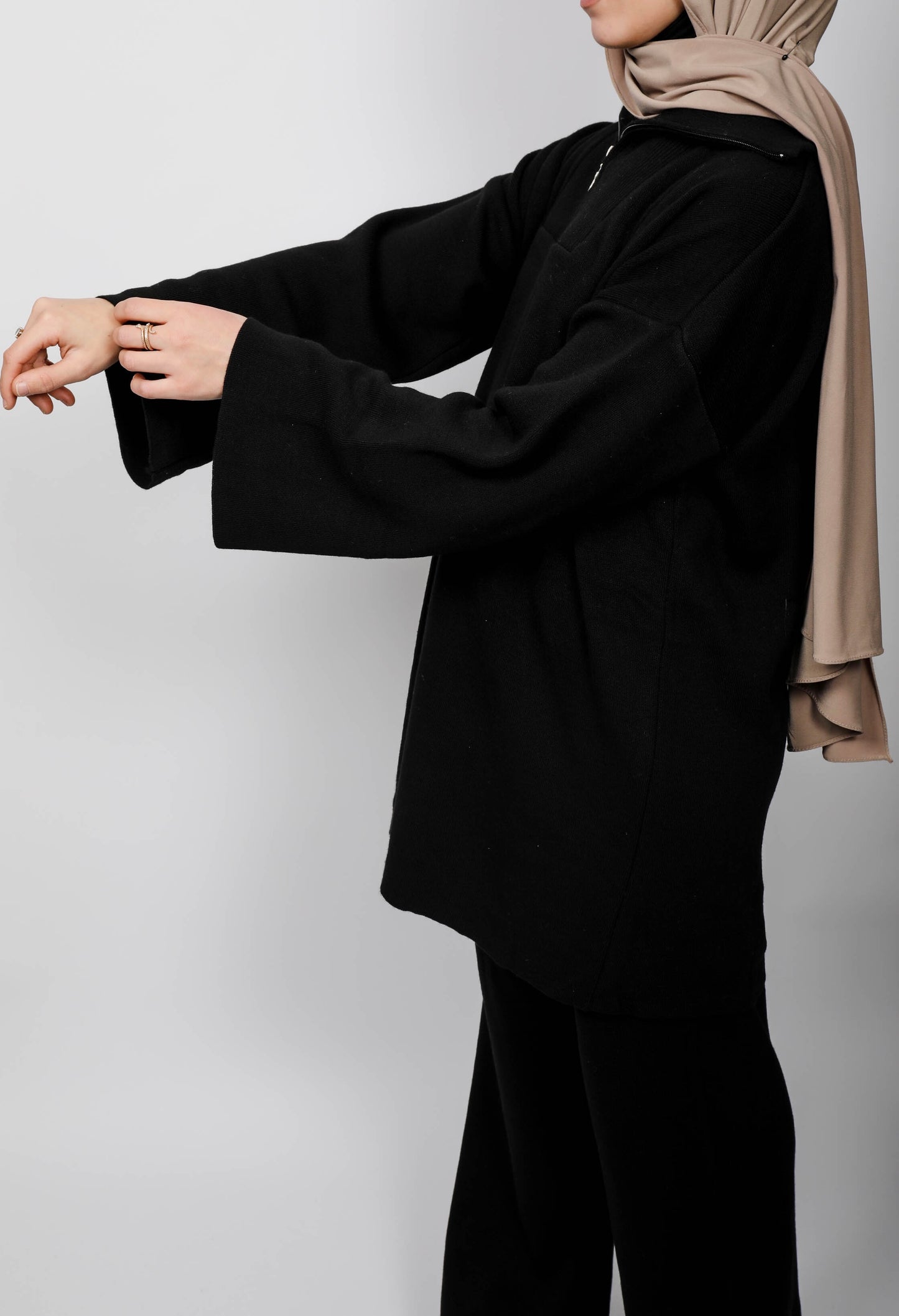 Ensemble tricot zippé