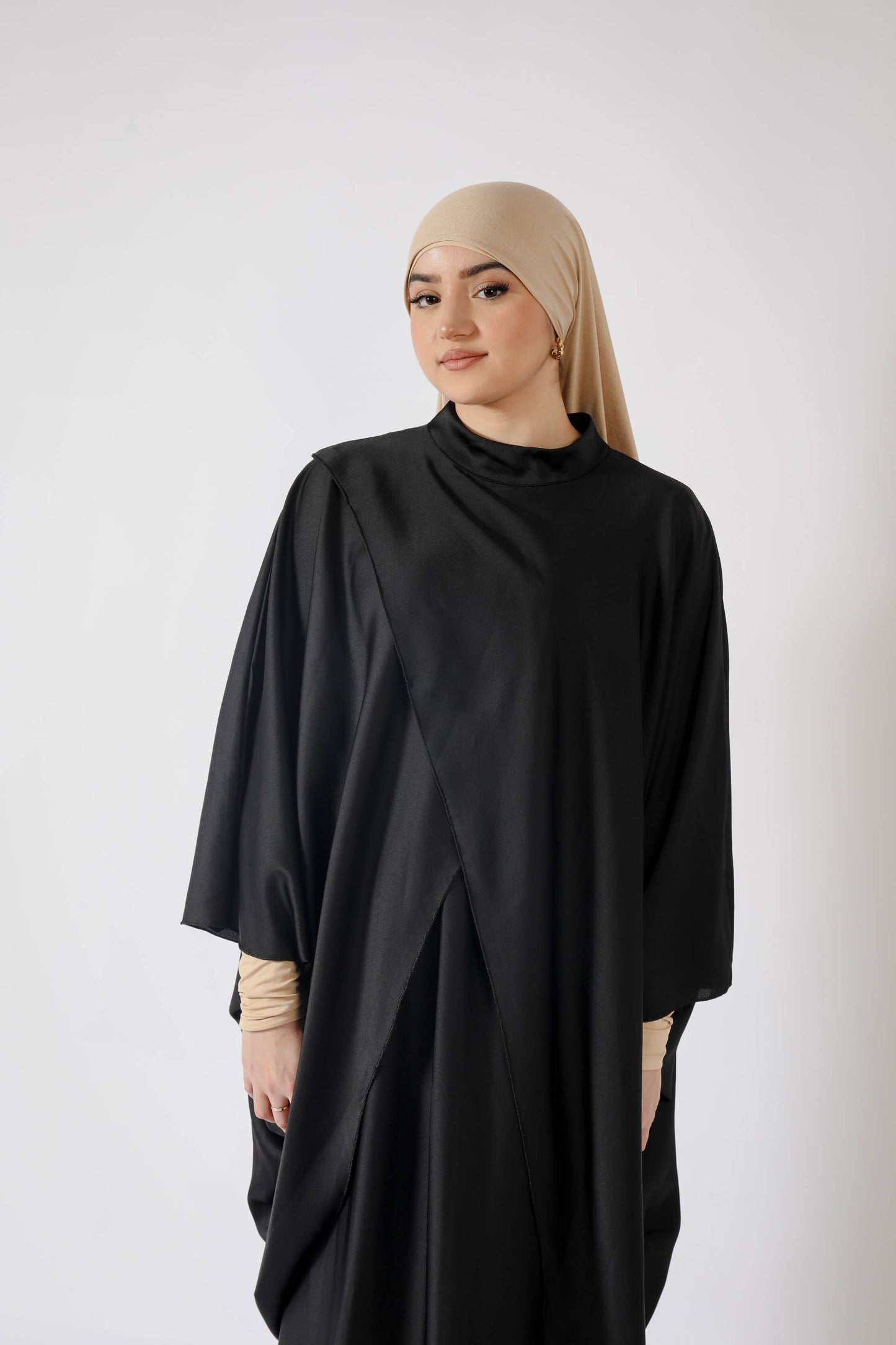 Ensemble 2 pièces satiné asymétrique