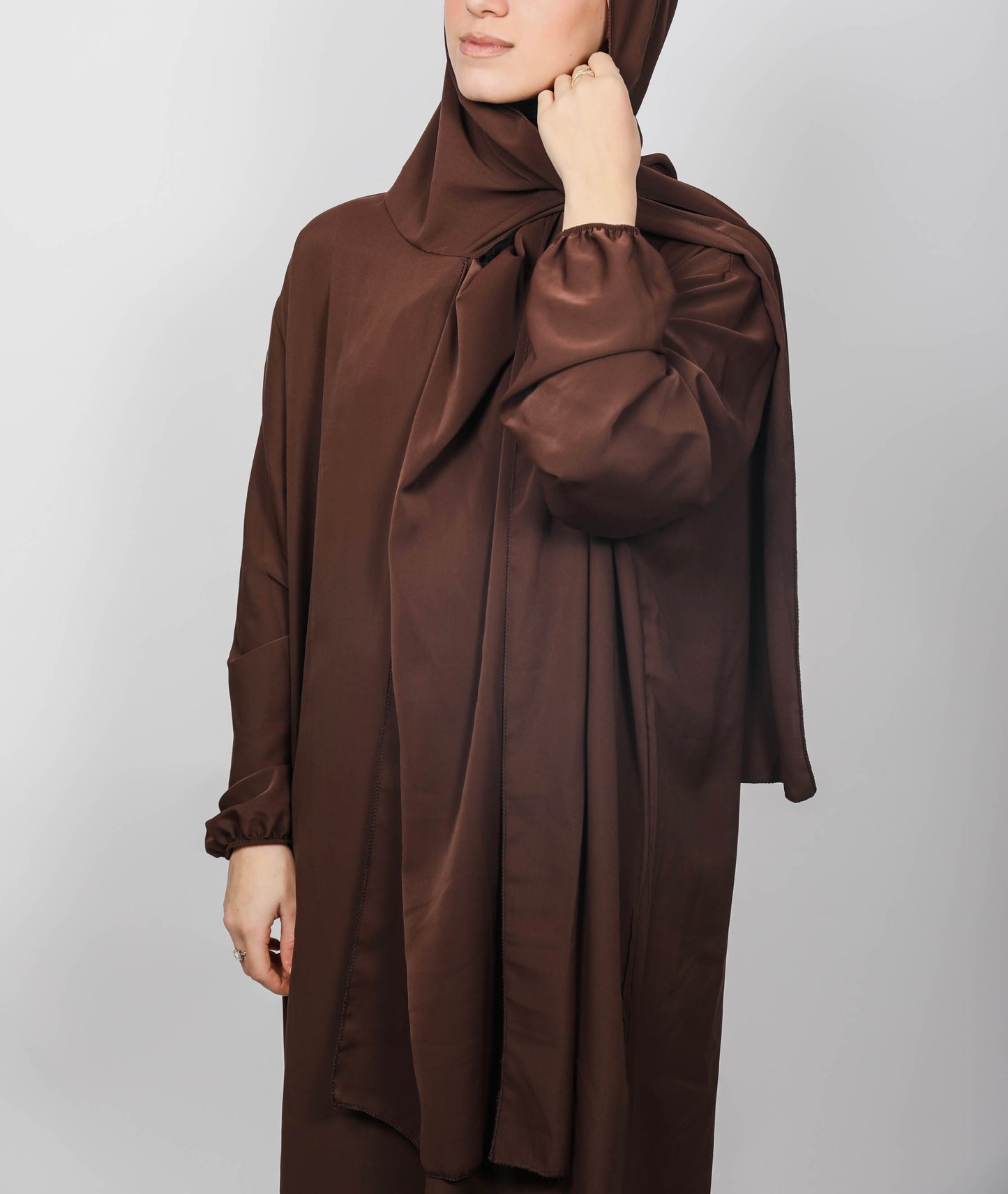 Abaya voile intégré