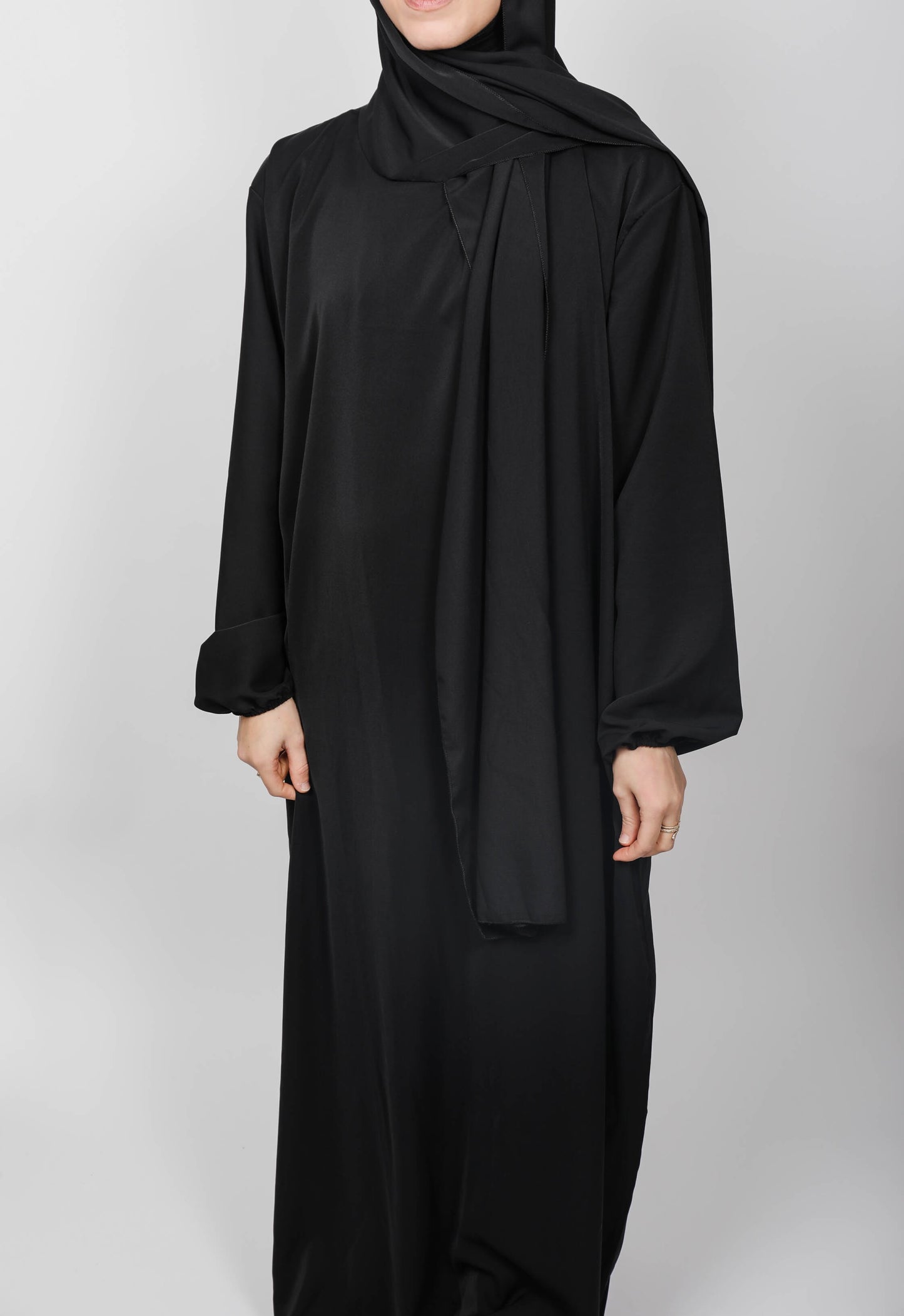 Abaya voile intégré