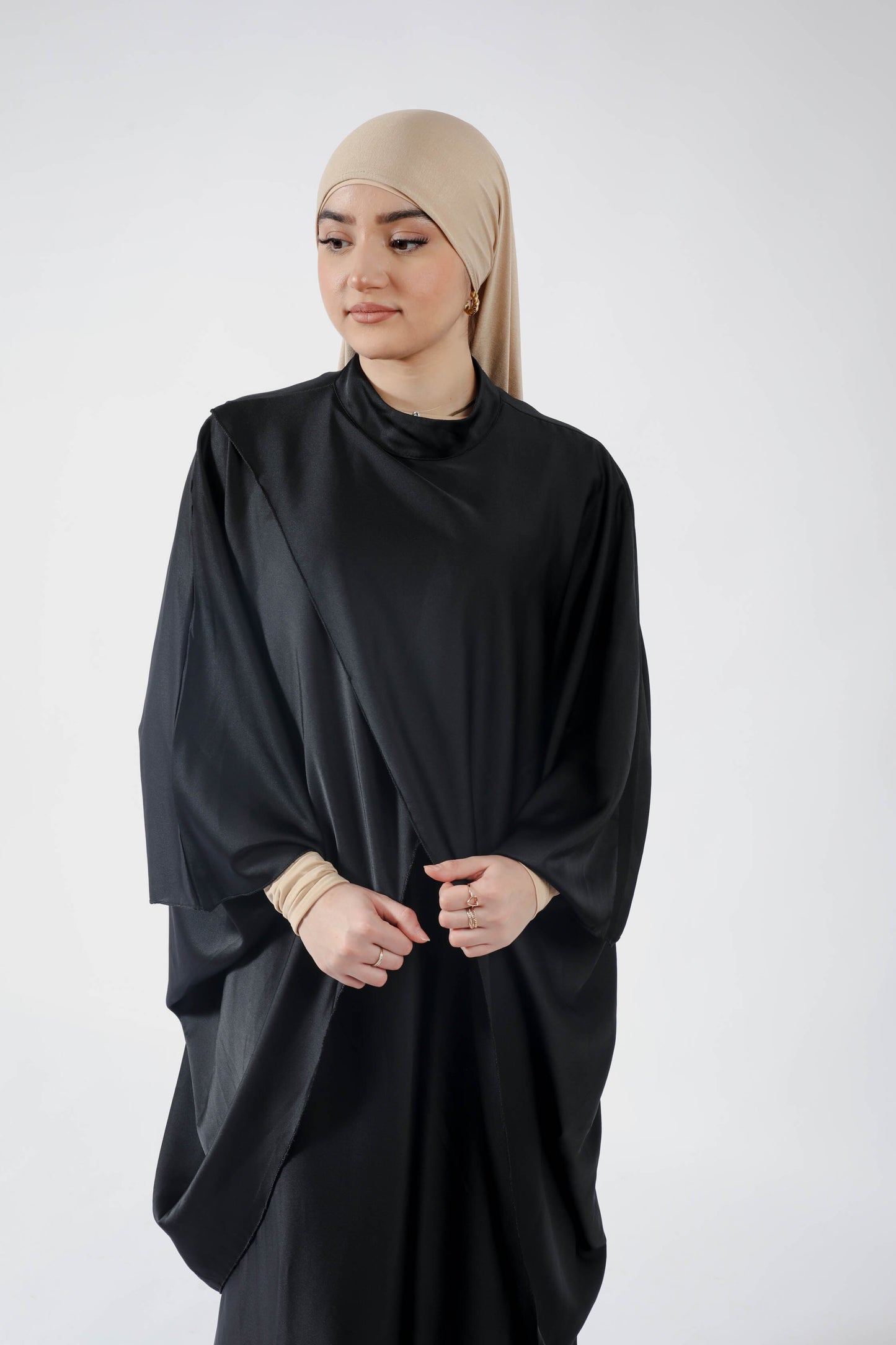 Ensemble 2 pièces satiné asymétrique