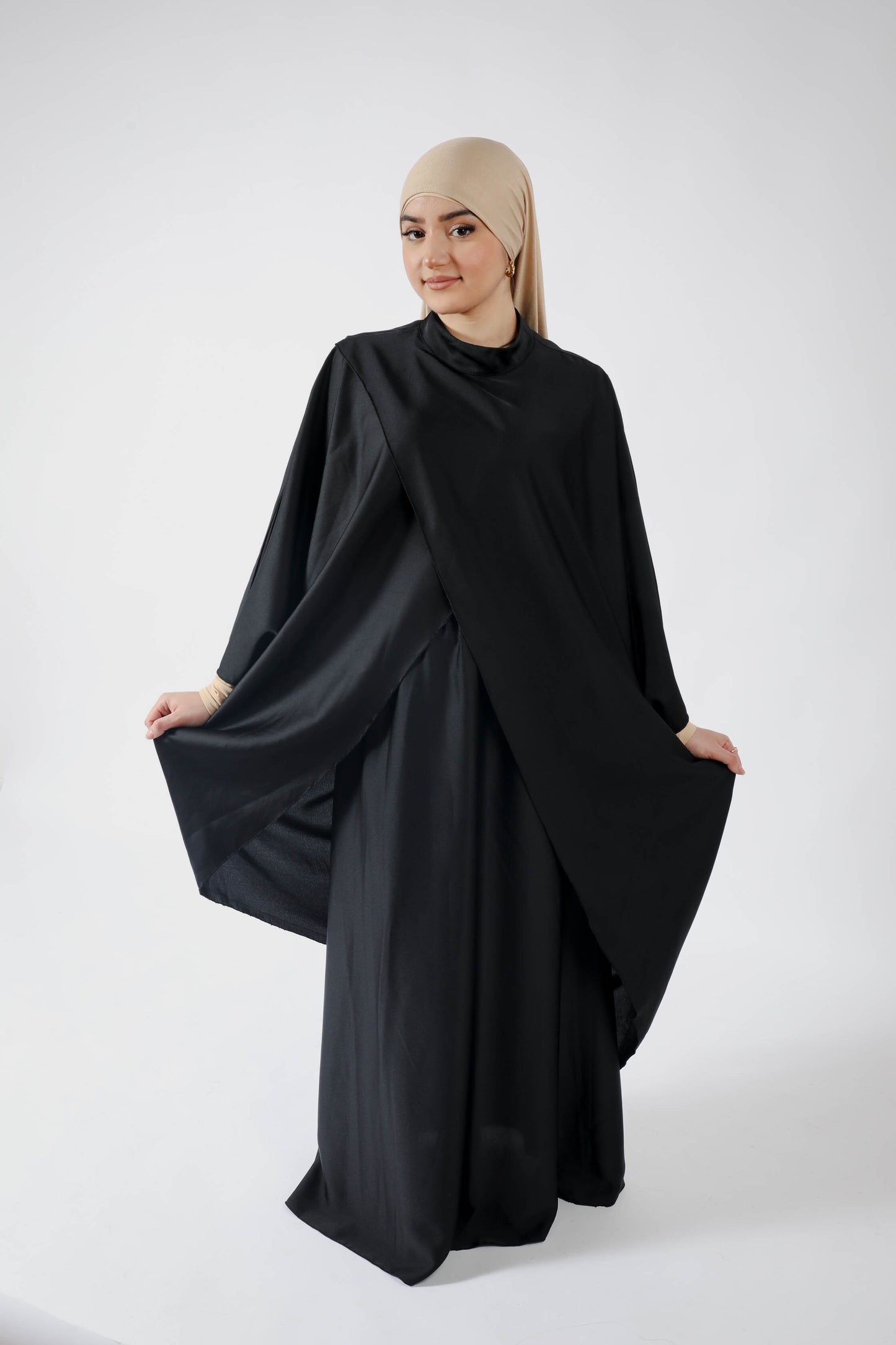 Ensemble 2 pièces satiné asymétrique