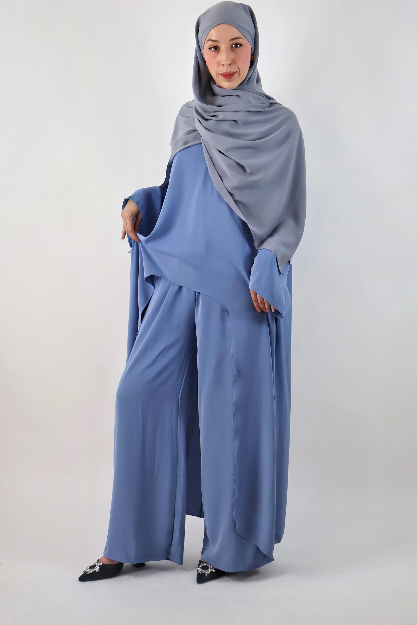 Ensemble asymétrique (tunique + pantalon)